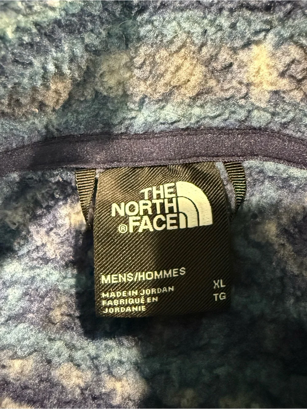 The North Face Tsillan fleece pullover sweatshirt fair isle blue XL men’s